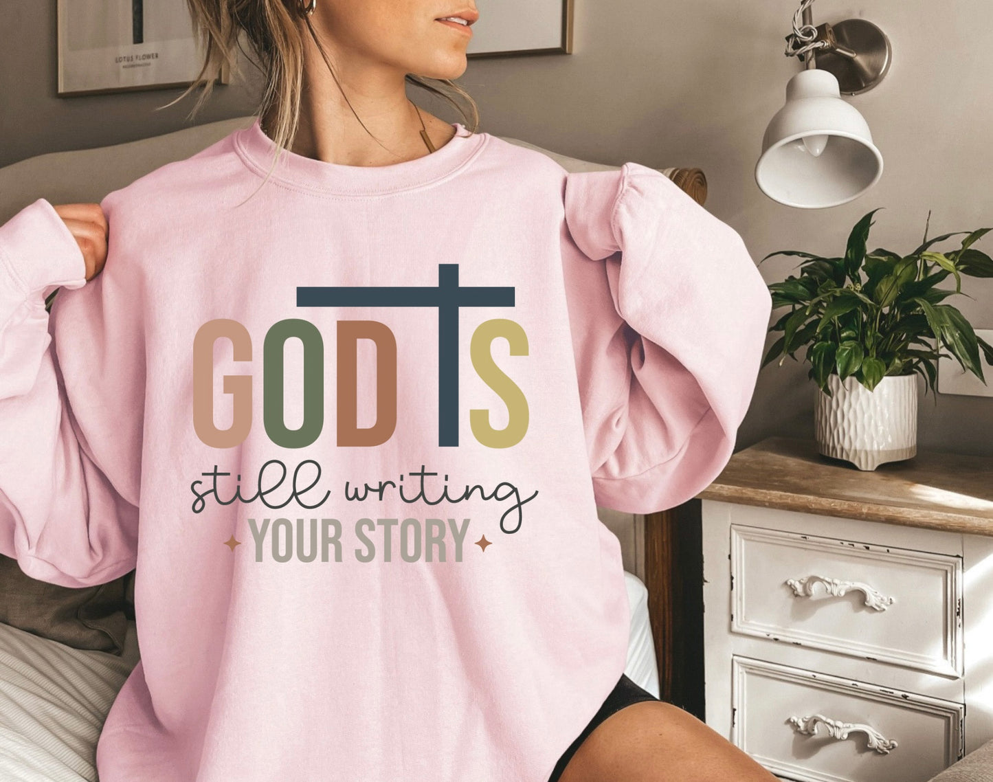 God still Writing Your Story Crewneck