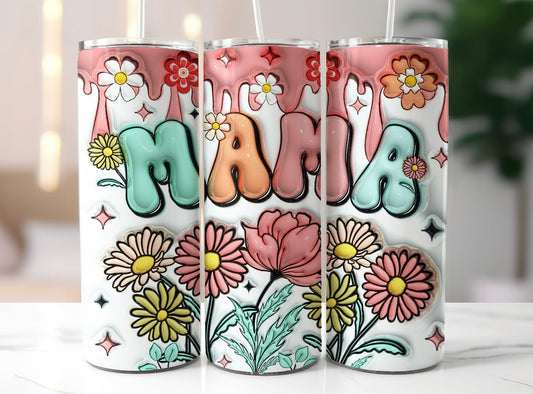 Mama Floral Tumbler