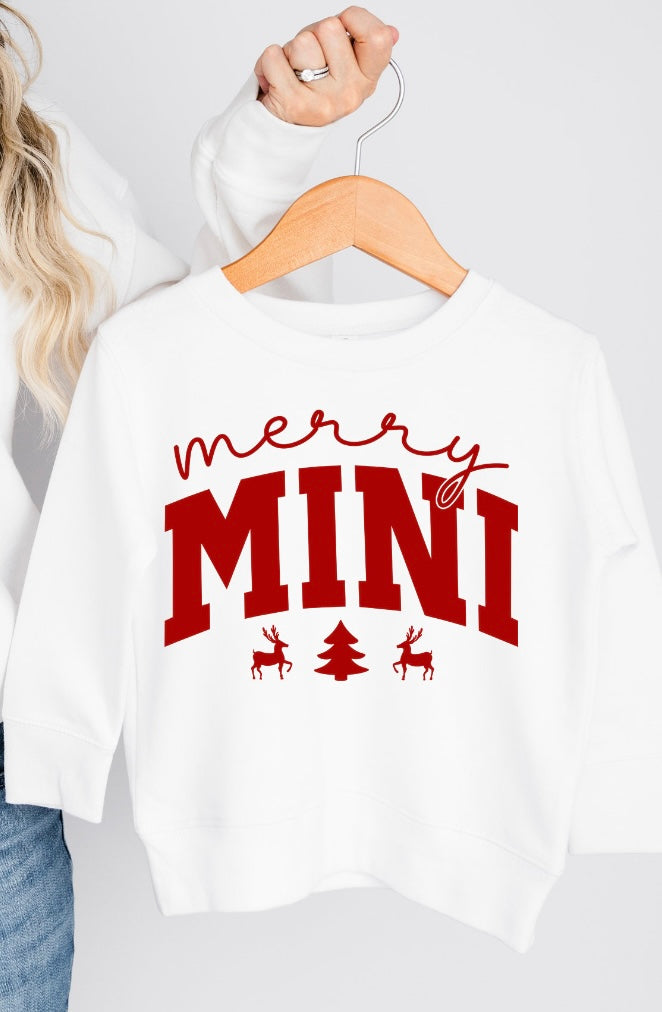 Merry Mama & Mini Matching Crewnecks | Holiday Family Set | New Creation's Love