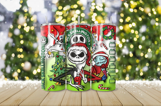 Jack Skellington Christmas tumbler