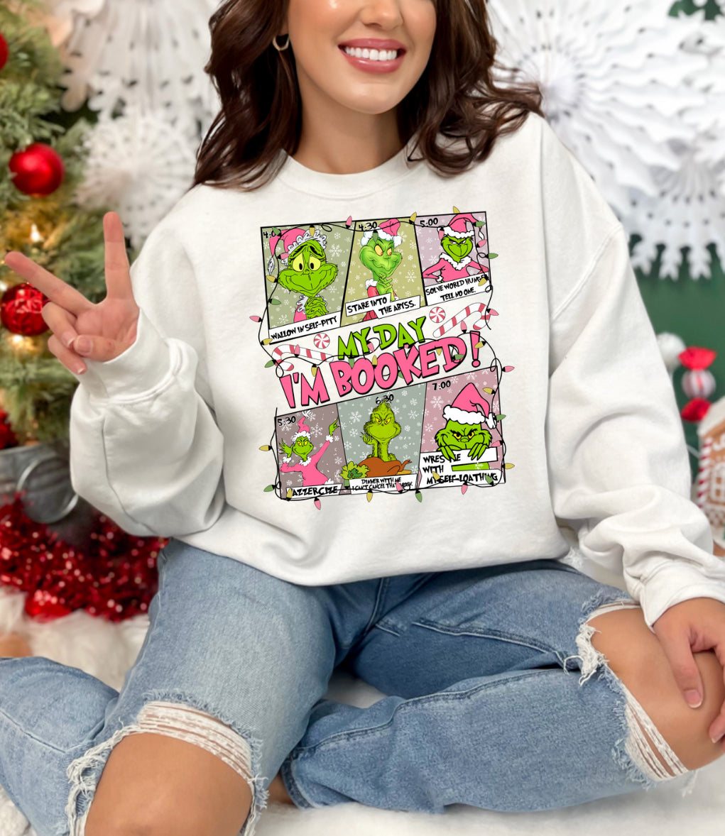 Pink Grinch Crewneck